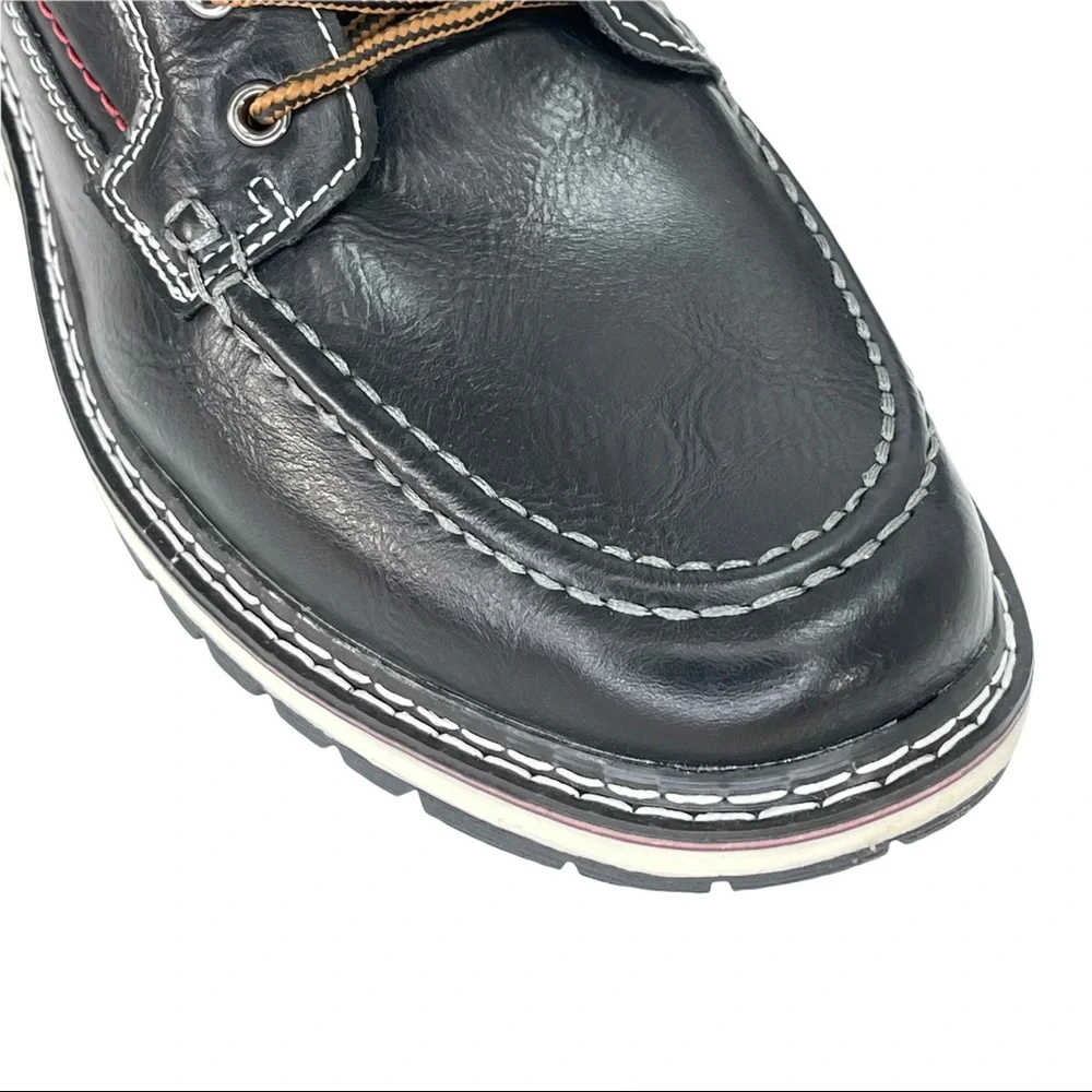 XRAY Black Faux Leather Cushioned Mens Ankle Boots - Picture 9 of 12